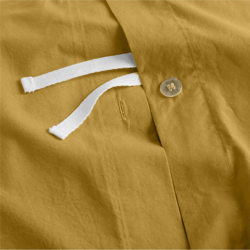 Modern Cozy Cloud Savannah Yellow Organic Washed Cotton Toddler Duvet