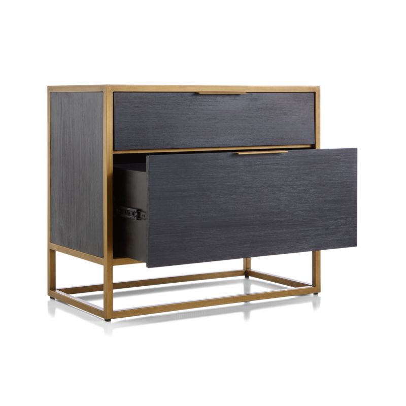 Oxford Black Lateral File + Reviews Crate & Barrel