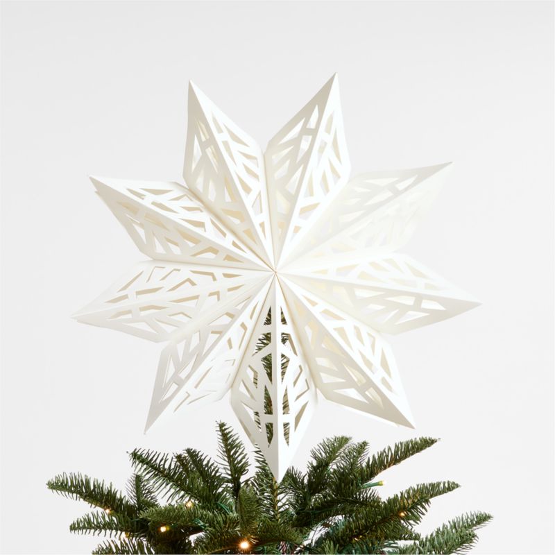 Paper Star Christmas Tree Topper Crate & Barrel