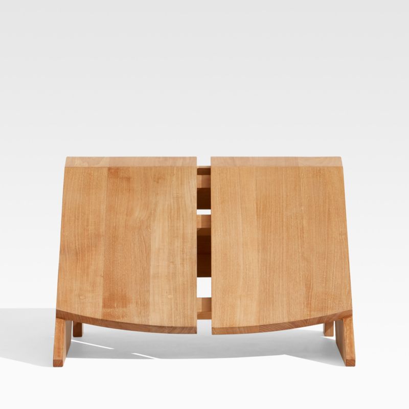 Paso Teak Wood Outdoor Patio Adirondack Chair Ottoman + Reviews Crate