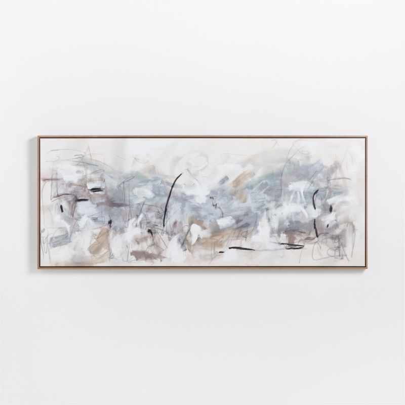 'Path To Light Print' Framed HandPainted Wall Art Print 77.25"x31.25