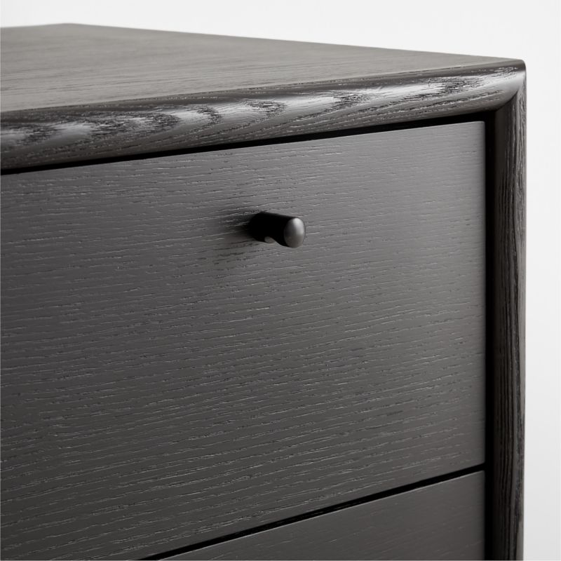 Petra Black Oak Wood and Metal WallMounted 122" Storage and