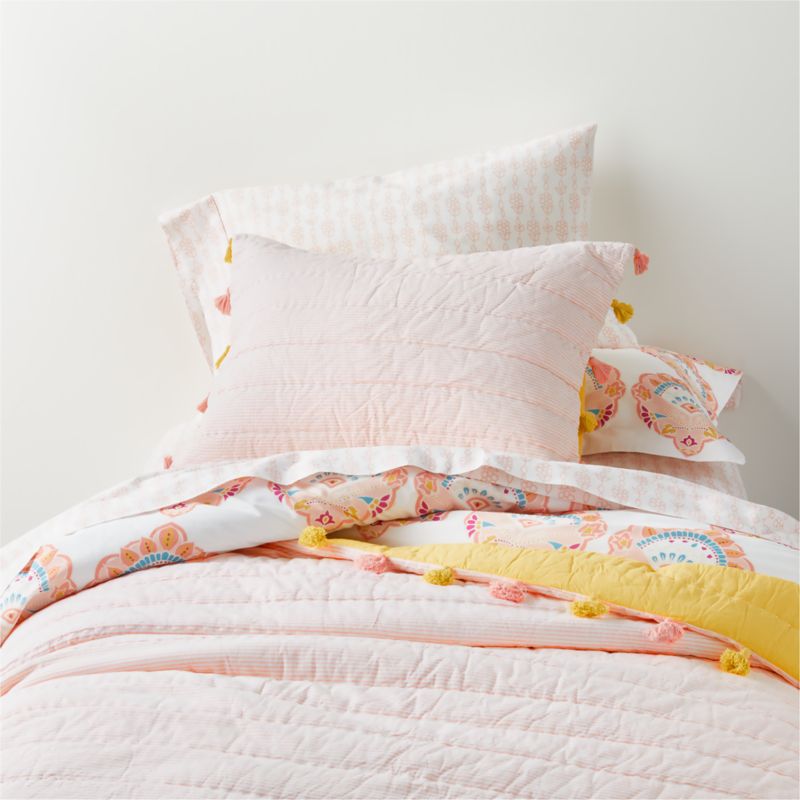 Alari Kids Organic Full/Queen Reversible Medallion Duvet Cover by John