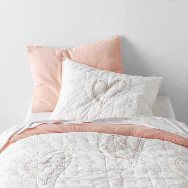 Supersoft Kids Elegant Pink Gauze Organic Cotton Twin Duvet Cover