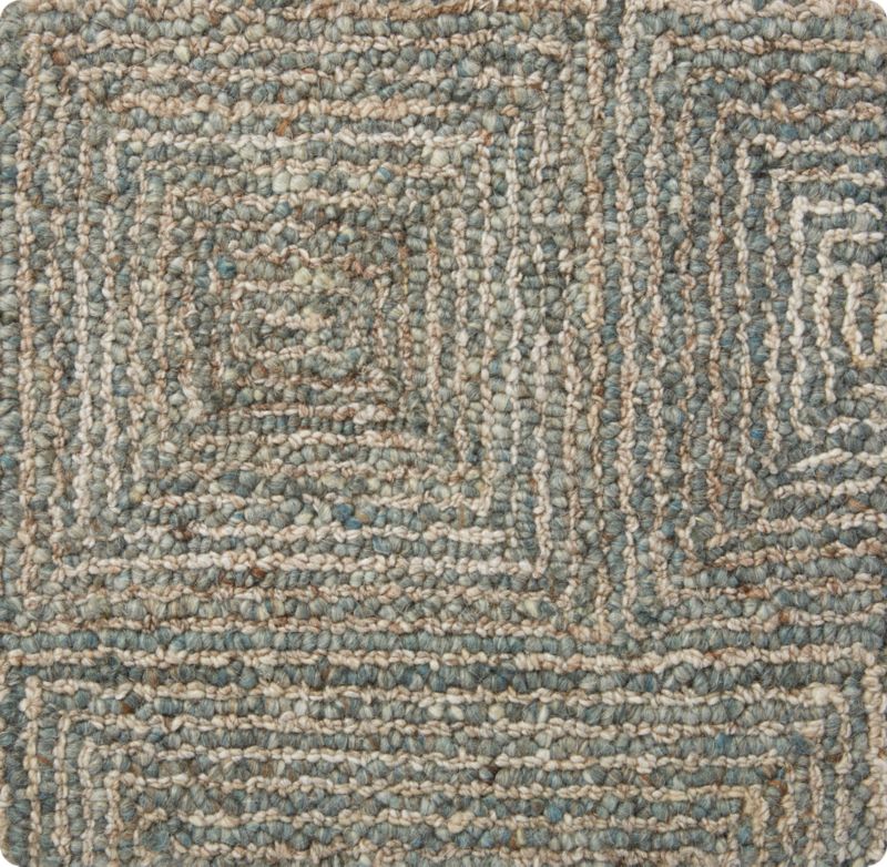 Presley Arctic Heathered Rug 12" sq. + Reviews Crate & Barrel