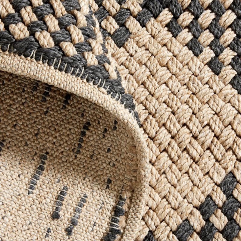 Procida PetFriendly Performance Handwoven Black Indoor/Outdoor Area