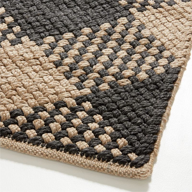 Procida PetFriendly Performance Handwoven Black Indoor/Outdoor Area