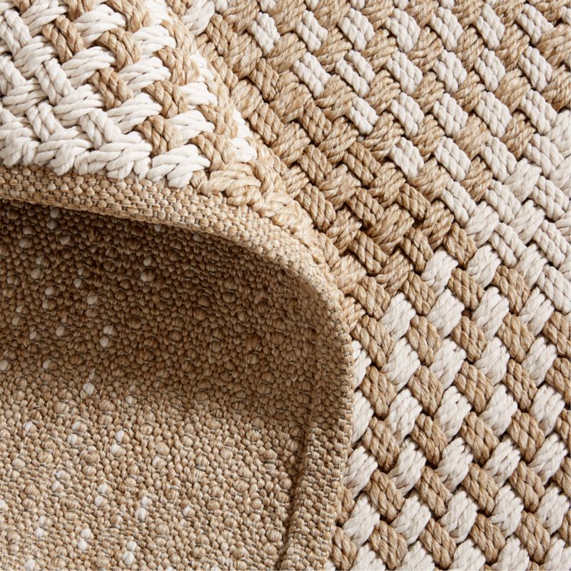 Procida PetFriendly Performance Handwoven White Indoor/Outdoor Area