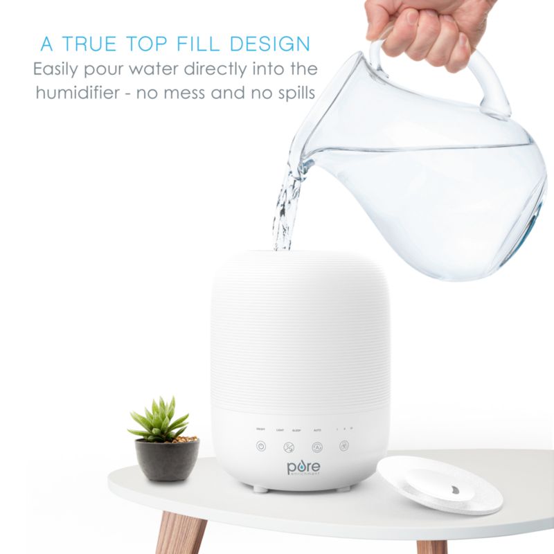 Pure Enrichment HUME Sense Top-Fill Humidifier with Auto Mode Humidity