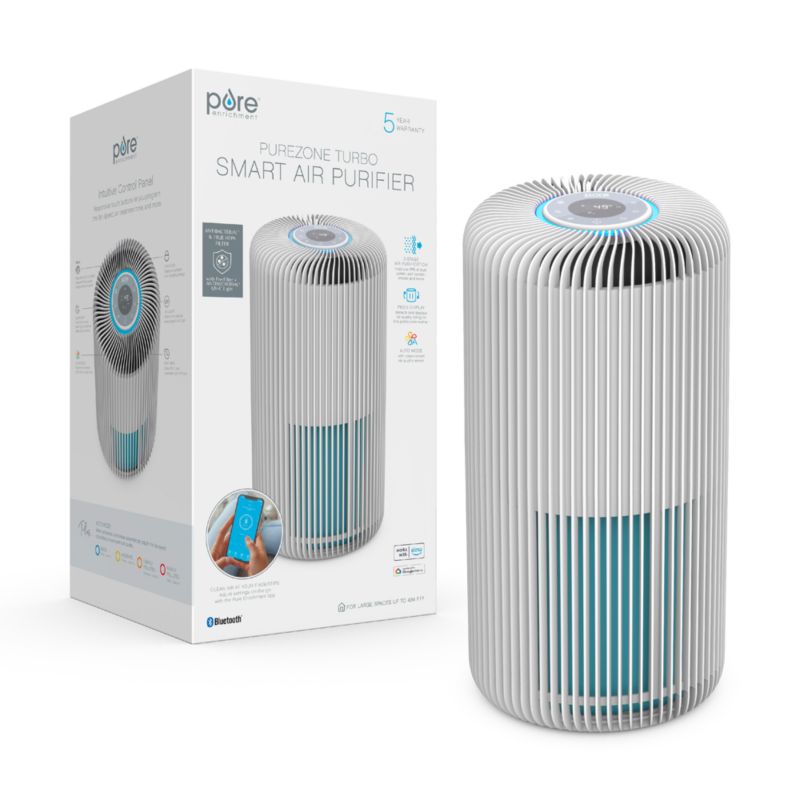 Pure Enrichment Smart 5-in-1 True HEPA Air Purifier with UV-C Light and
