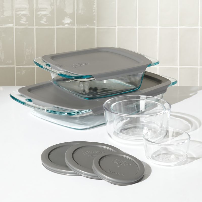 Pyrex 10Piece Storage and Glass Bakeware Set Crate & Barrel Canada