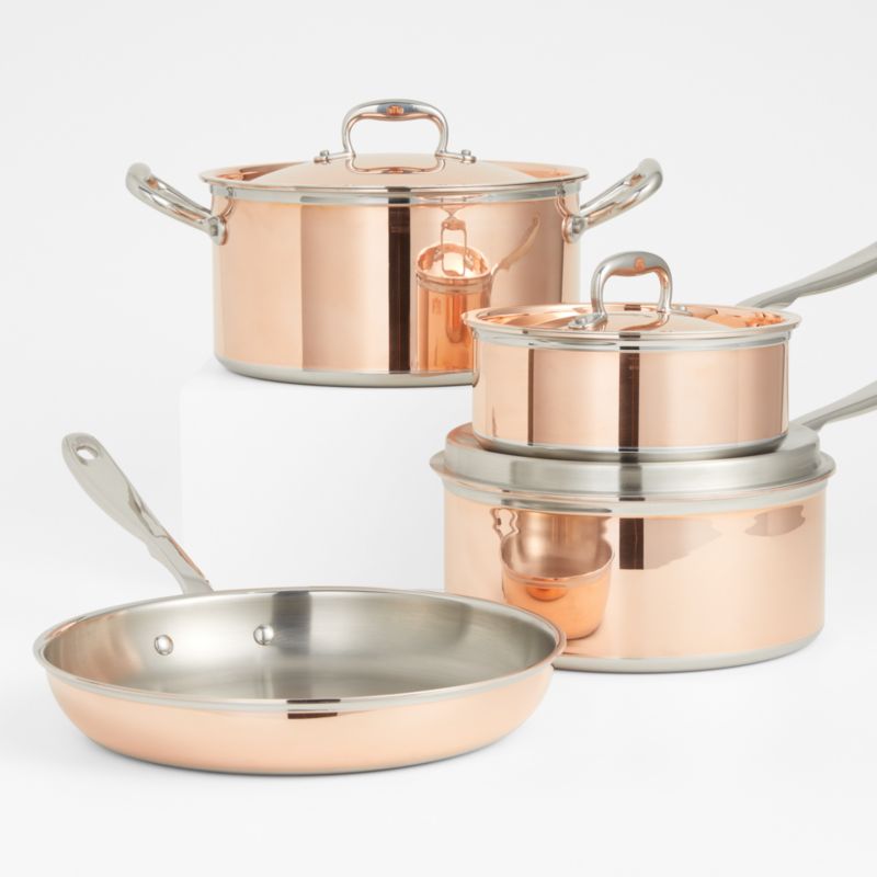 RFN by Ruffoni Copper 7Piece Cookware Set Crate & Barrel
