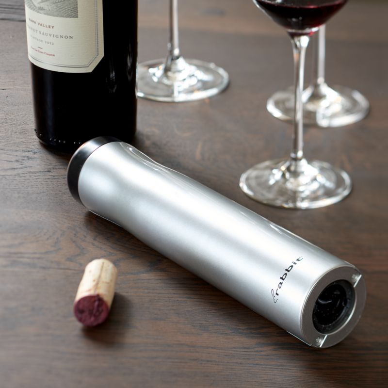 Rabbit Automatic Electric Corkscrew + Reviews Crate & Barrel