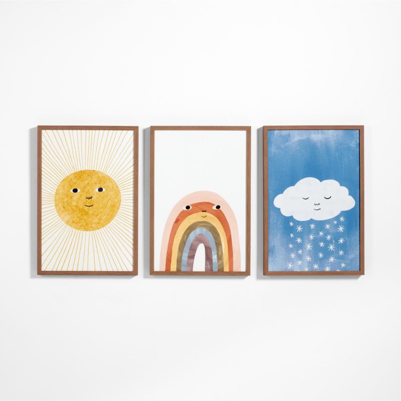 Sun Beams Large Framed Wall Art Print Crate & Kids