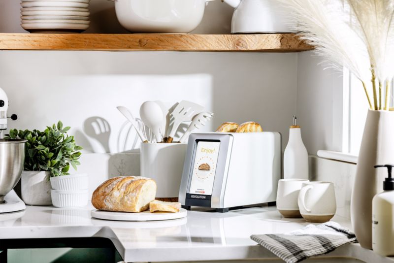Revolution InstaGLO R270 White 2Slice Smart Toaster + Reviews Crate