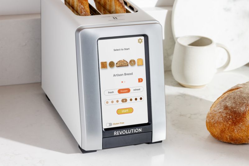 Revolution InstaGLO R270 White 2Slice Smart Toaster + Reviews Crate