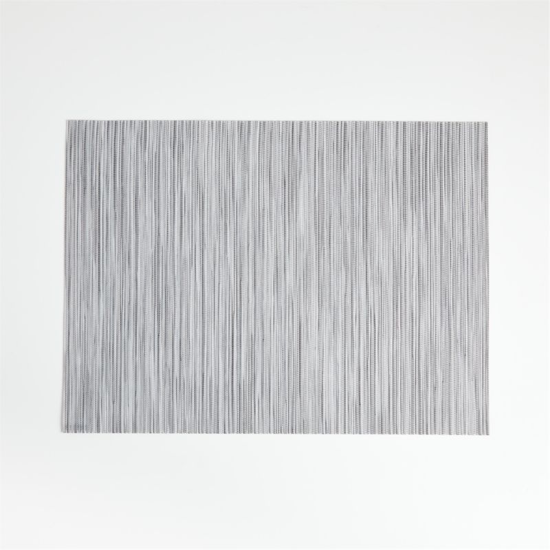 Chilewich Rectangular Ridge Silver Vinyl Placemat + Reviews Crate