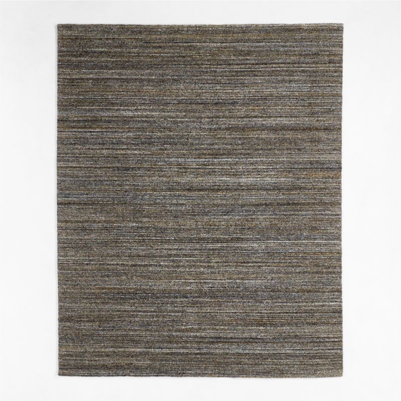 Rimini Wool Loop Dark Grey Area Rug 9'x12' + Reviews Crate & Barrel