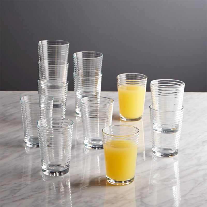 Rings 7Oz. Juice Glasses, Set of 12 + Reviews Crate & Barrel