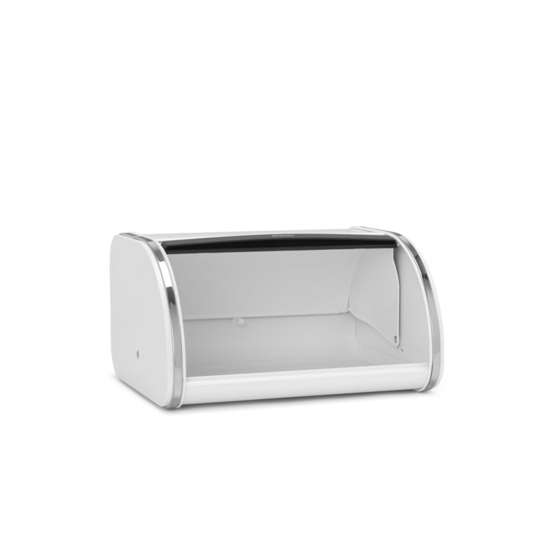 Brabantia Medium White Roll Top Bread Box + Reviews Crate & Barrel
