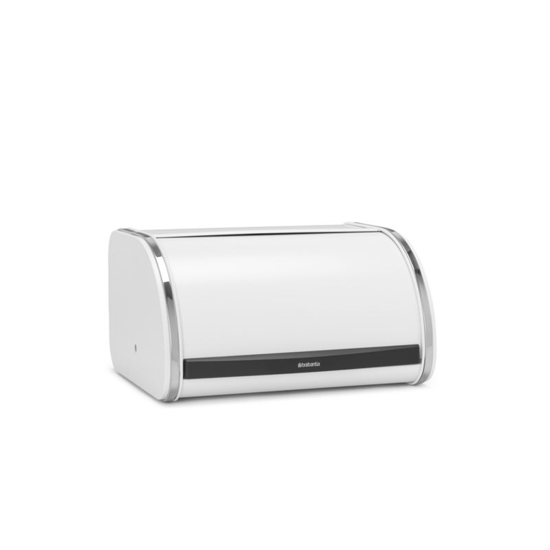Brabantia Medium White Roll Top Bread Box + Reviews Crate & Barrel