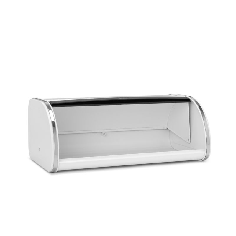 Brabantia White Roll Top Bread Box + Reviews Crate & Barrel