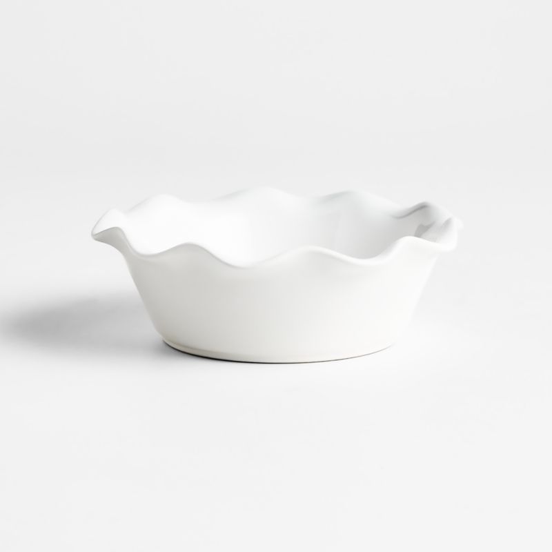 Ruffled Individual Pie Dish + Reviews Crate & Barrel