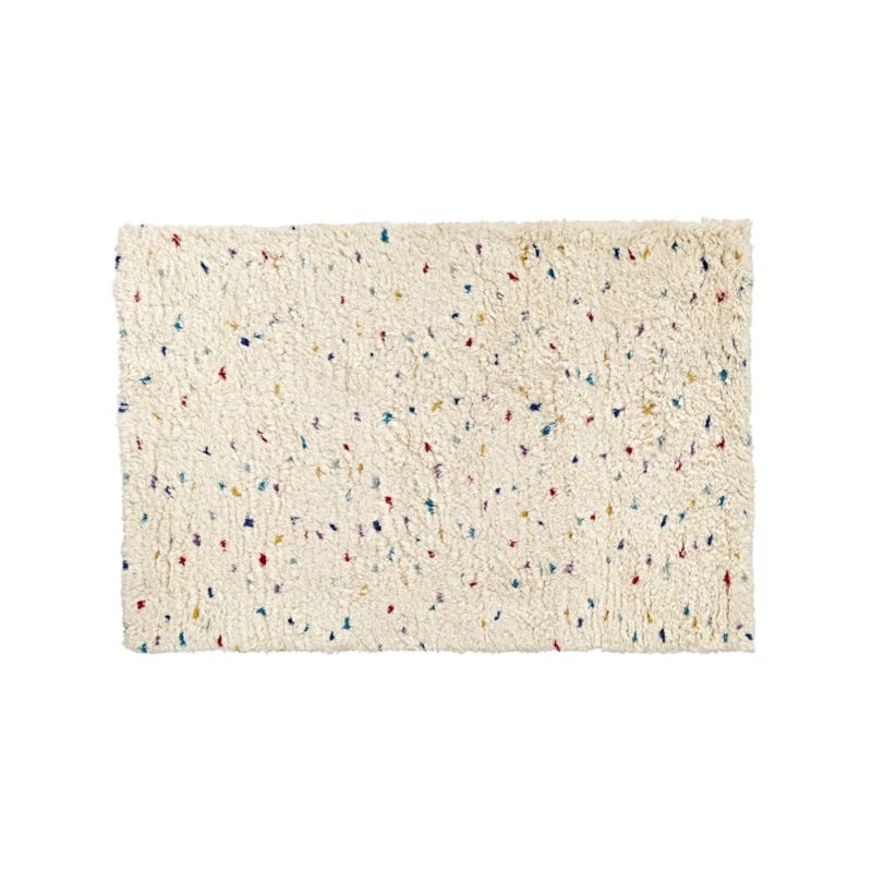Sprinkles 5x8' MultiColor Shag Rug + Reviews Crate and Barrel
