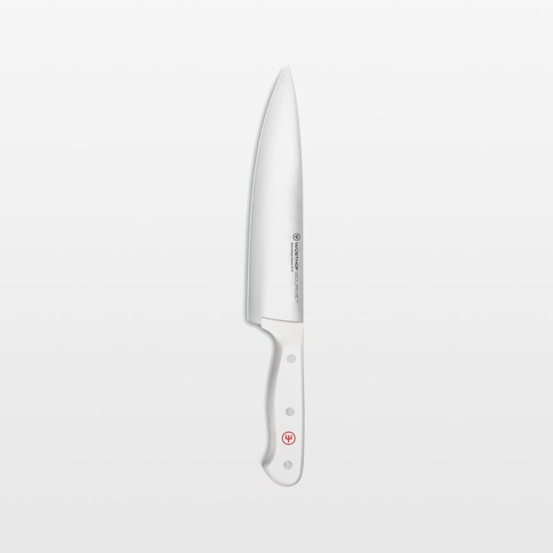 Wusthof Gourmet White 8" Chef's Knife + Reviews Crate & Barrel