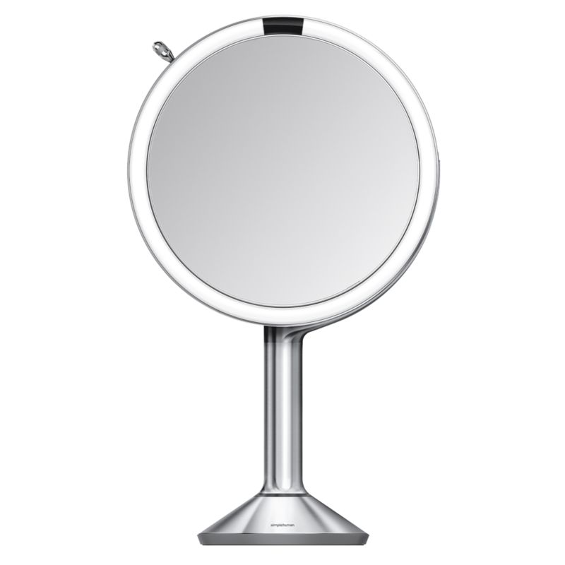 simplehuman Brushed Metal Magnifying Mirror Trio + Reviews | Crate & Barrel