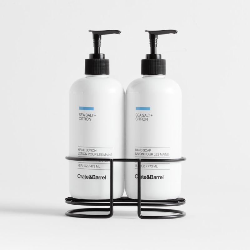 Sea Salt + Citron Hand Soap & Lotion 3Piece Kitchen Set Crate