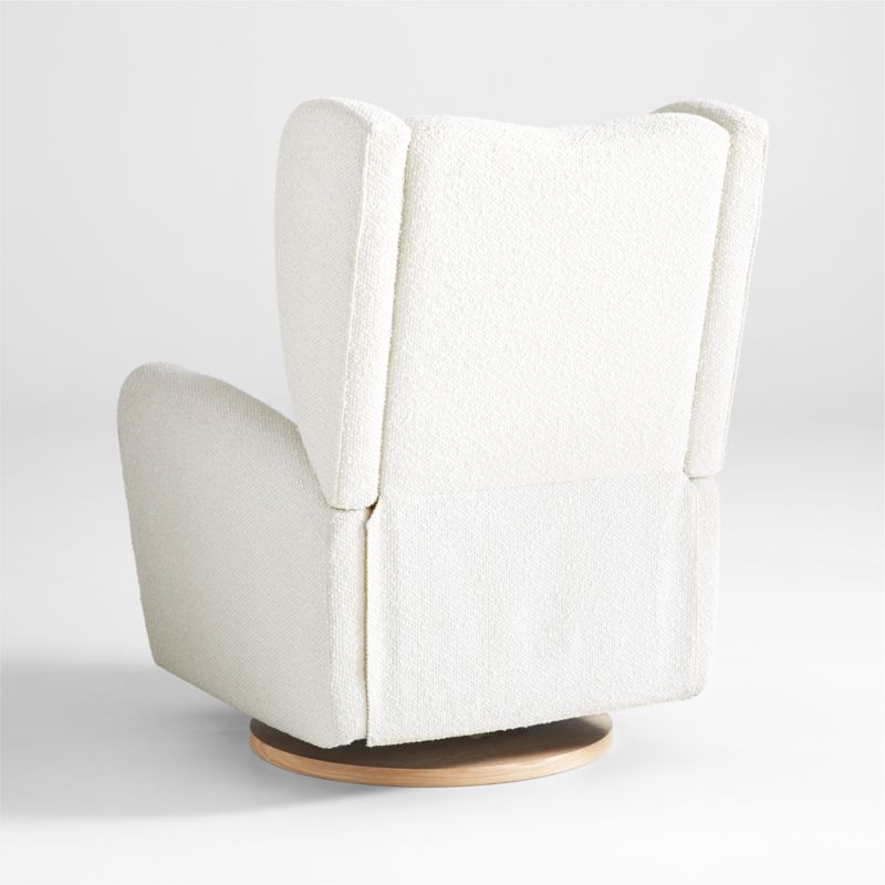 Seesaw Cream Boucle Nursery Power Recliner Chair w/ Electronic Control