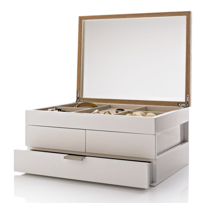 Selma White Jewelry Box + Reviews Crate & Barrel Canada