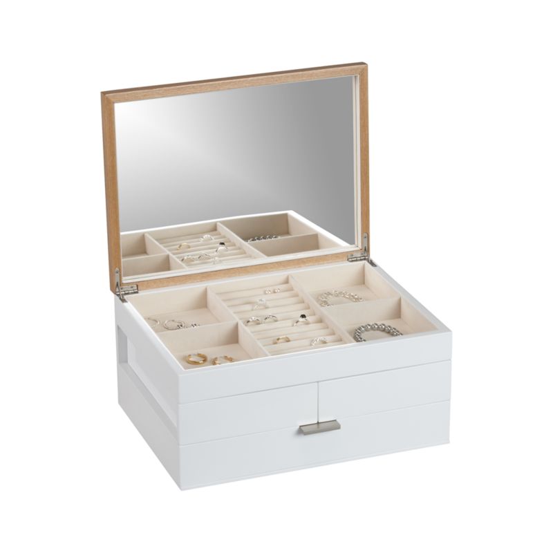 Selma White Jewelry Box + Reviews Crate & Barrel Canada