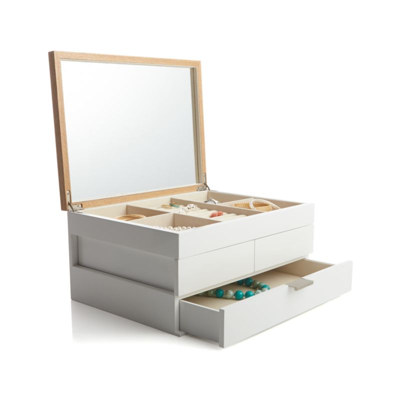 Selma White Jewelry Box + Reviews Crate & Barrel Canada
