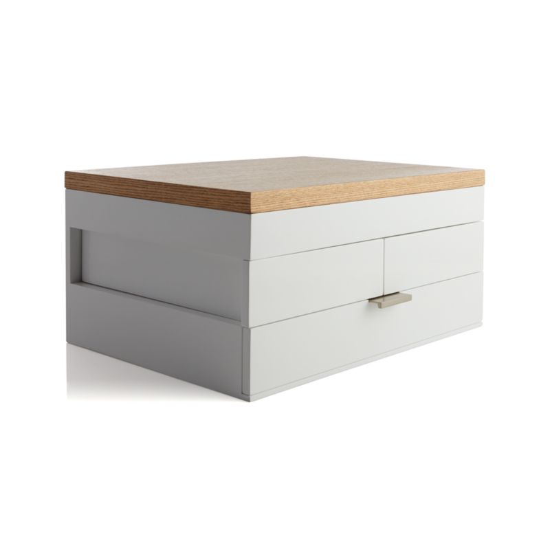 Selma White Jewelry Box + Reviews Crate & Barrel Canada
