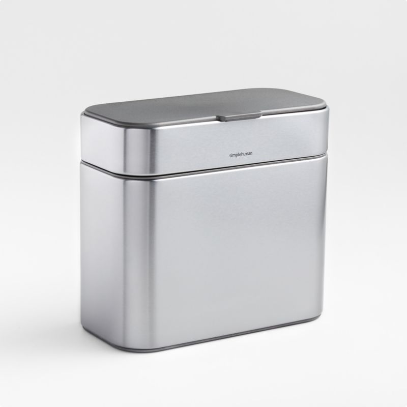 simplehuman 4L Stainless Steel Compost Caddy + Reviews Crate & Barrel