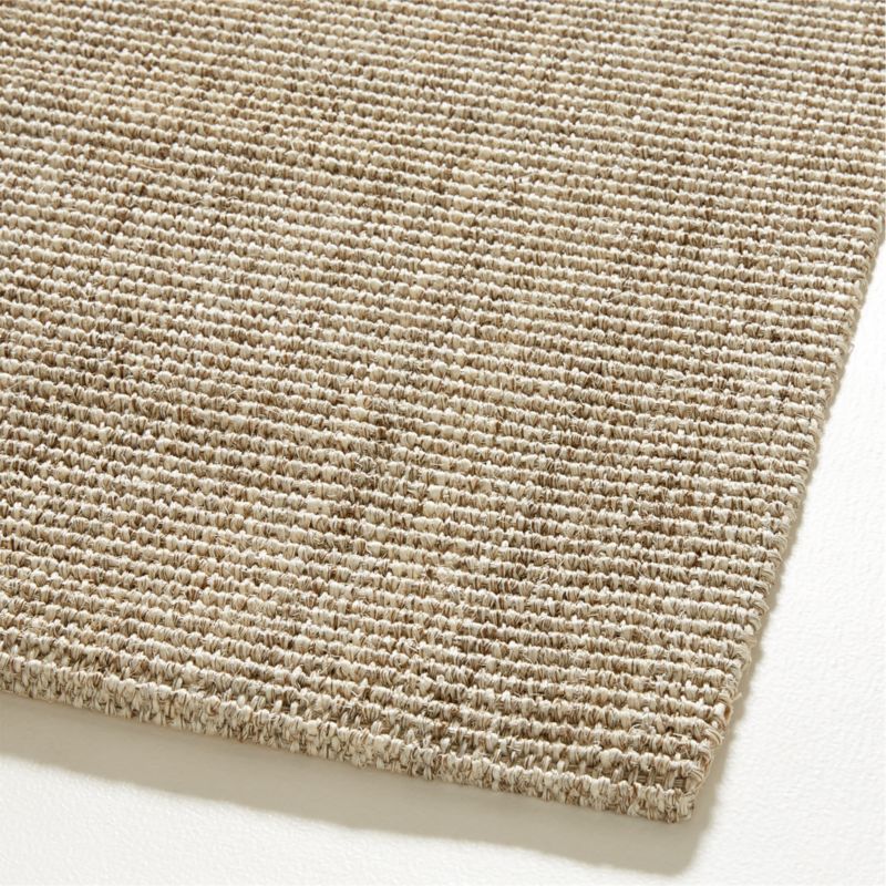 Sisal Linen Beige Rug Swatch 12"x18" Crate & Barrel