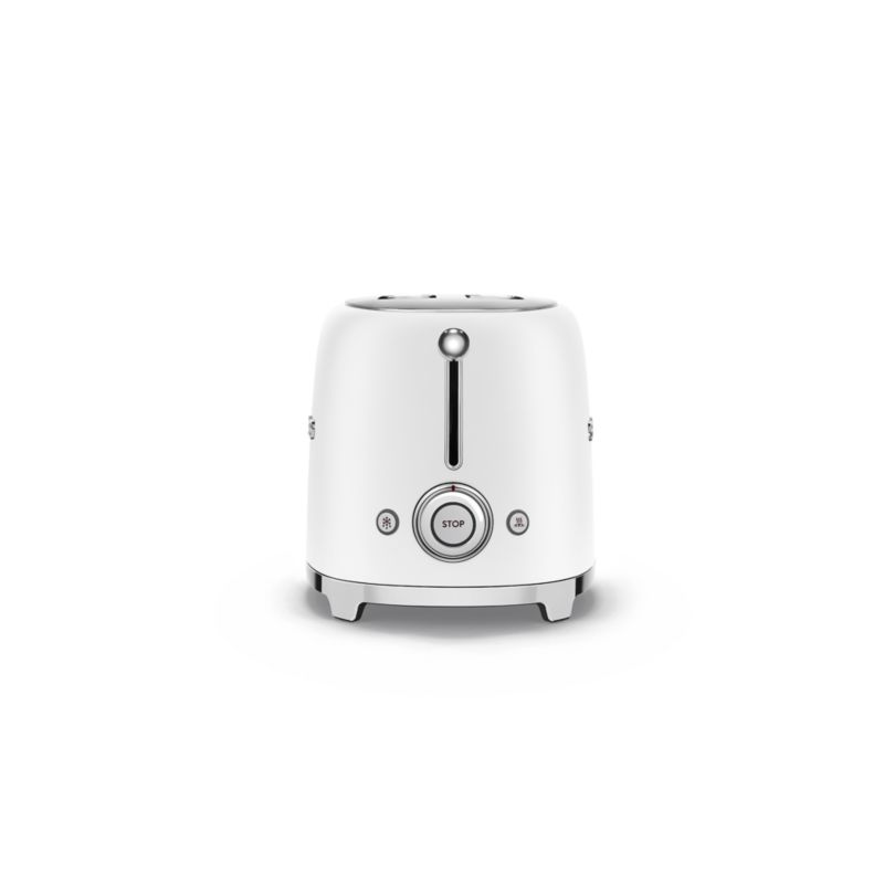 SMEG Matte White Toaster Crate & Barrel Canada