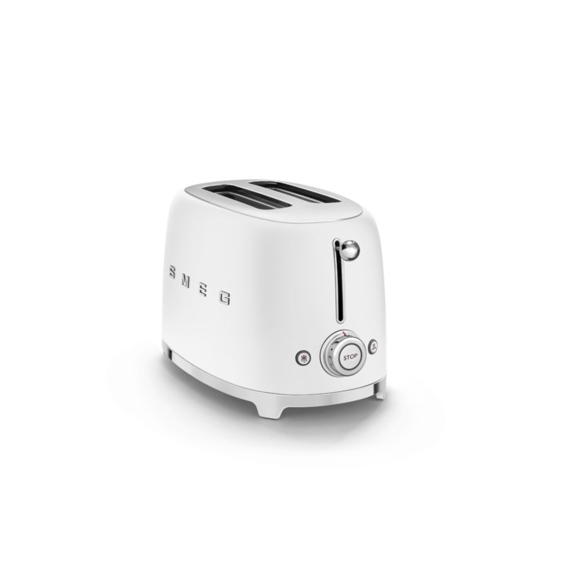 SMEG Matte White Toaster Crate & Barrel Canada