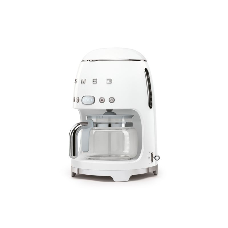 SMEG White Drip Coffee Maker + Reviews Crate & Barrel