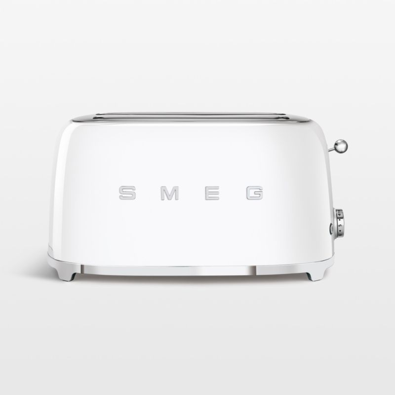 SMEG White LongSlot Toaster Crate & Barrel Canada