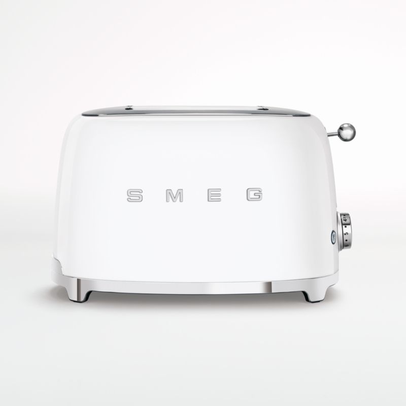 SMEG Matte White Toaster Crate & Barrel Canada