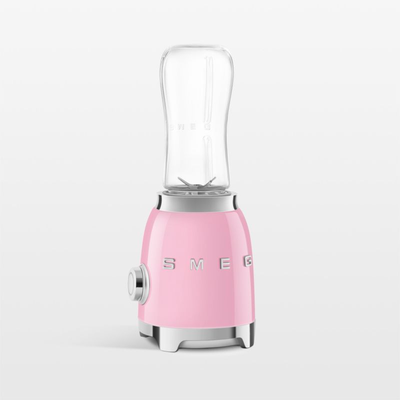 SMEG Pink Personal Blender + Reviews Crate & Barrel