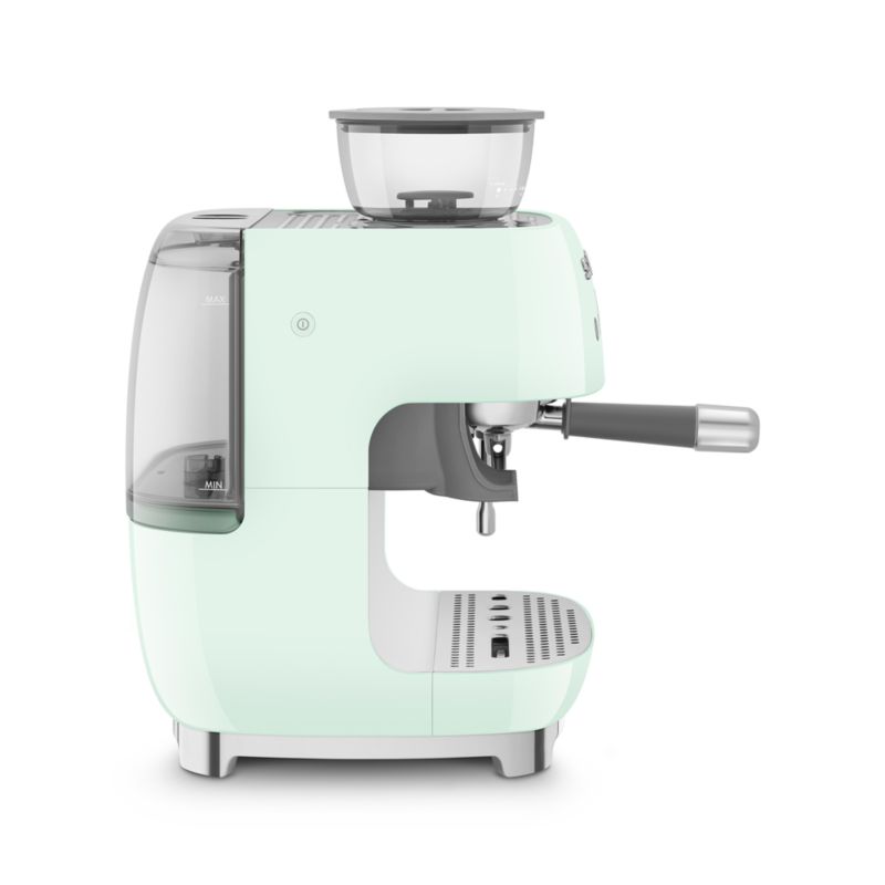 SMEG Pastel Green SemiAutomatic Coffee and Espresso Machine with Milk