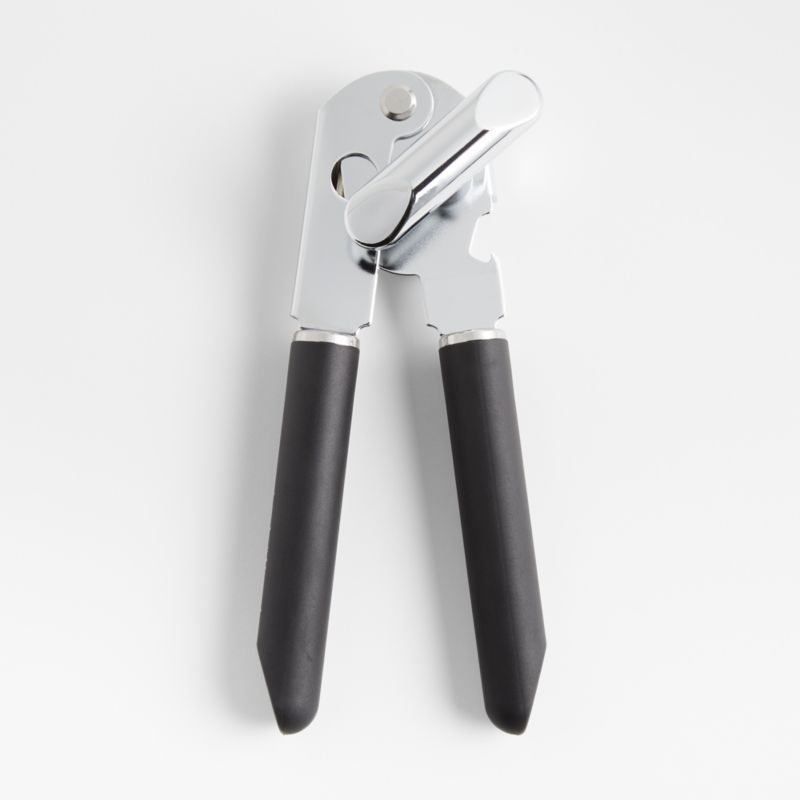 Crate & Barrel Black SoftTouch Can Opener + Reviews Crate & Barrel