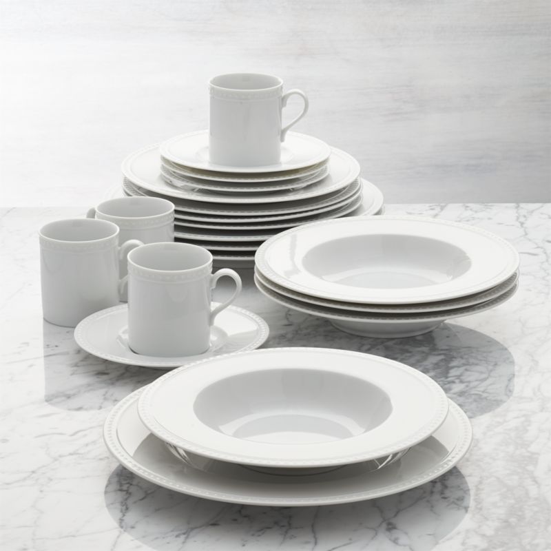 Staccato 20Piece Dinnerware Set + Reviews Crate & Barrel