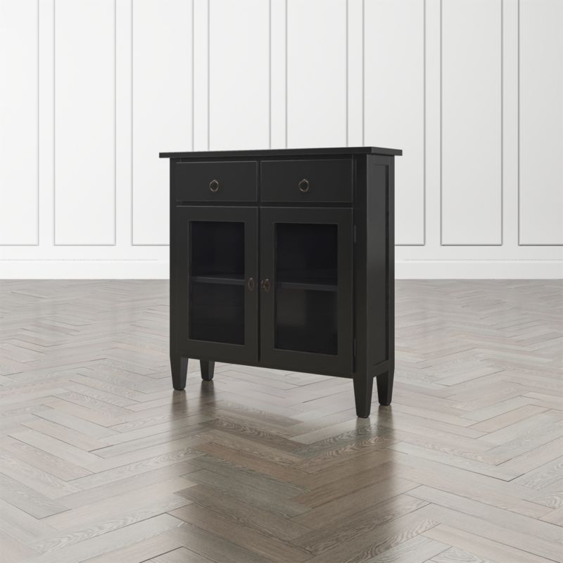 Stretto Bruno Black Entryway Crate & Barrel