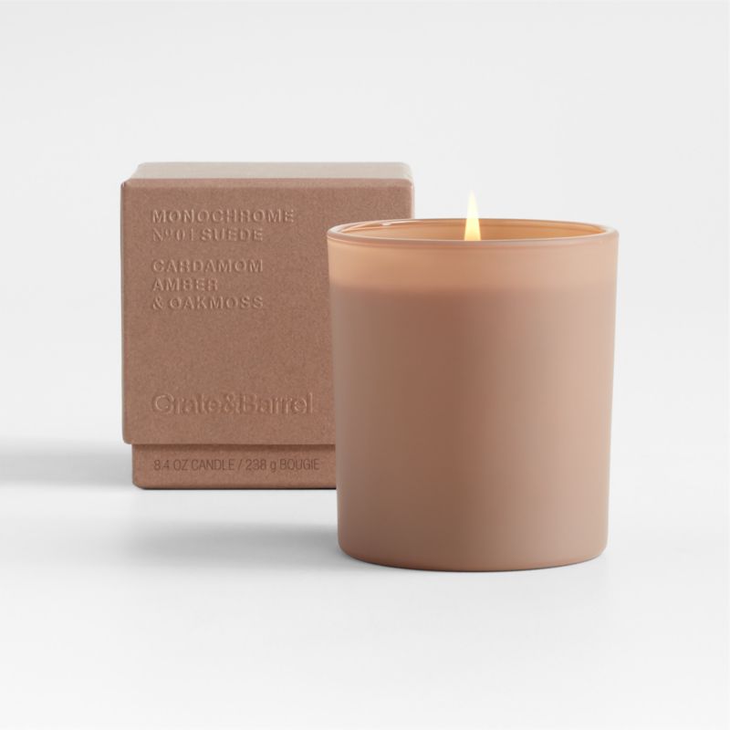 Monochrome No. 4 Suede 1Wick Scented Candle Cardamom, Amber and
