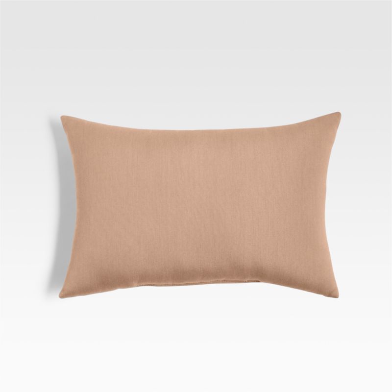 Sunbrella 20"x13" Petal Pink Outdoor Lumbar Pillow Crate & Barrel